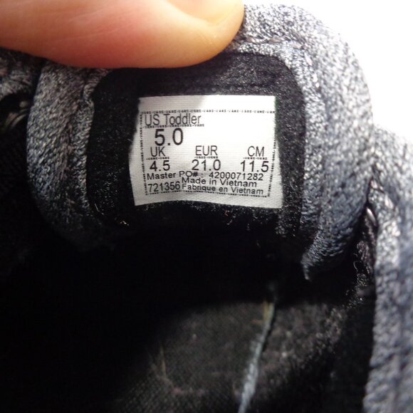 Vans Atwood Kids Low Slip On Shoes‎ Gray Chambray Toddler Boy's Size 5 - Picture 4 of 7